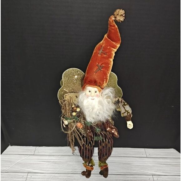 Christmas Holiday Vintage Autumn Fall Fairy Elf Decorative Doll Figure - Picture 1 of 11